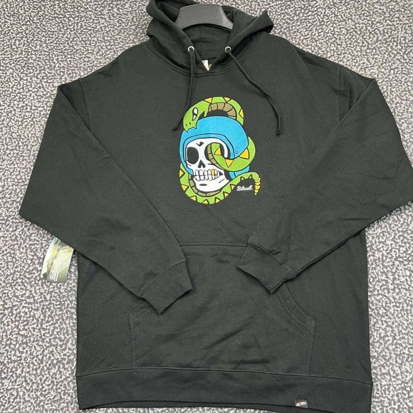 Biltwell Rattler Motorcycle Hoodie Men XL Independent Pullover Long Sleeve New - Picture 1 of 8